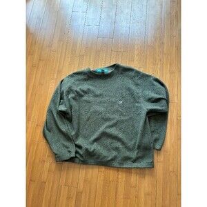 Vintage Olive Green Big Dogs Fleece Sweatshirt - Men's XL 1X